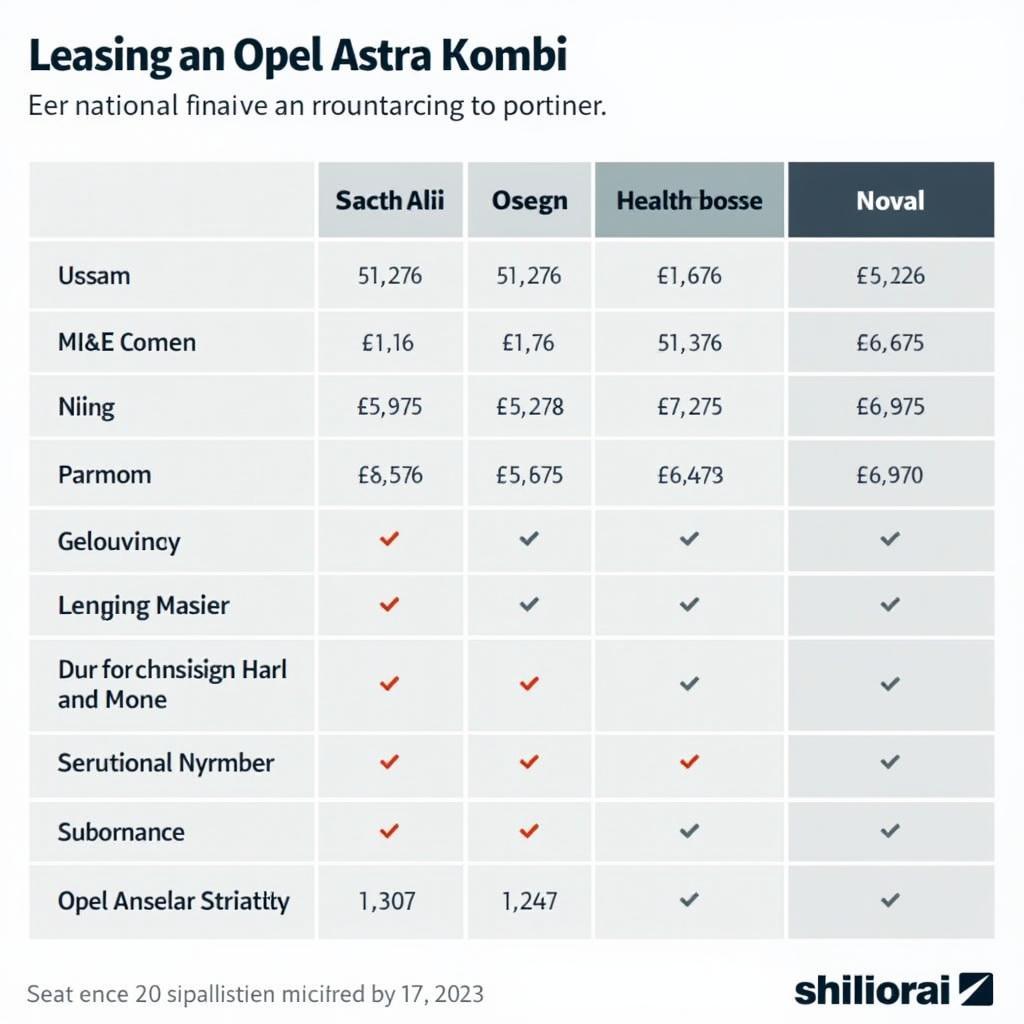 Opel Astra Kombi Leasing Kostenvergleich