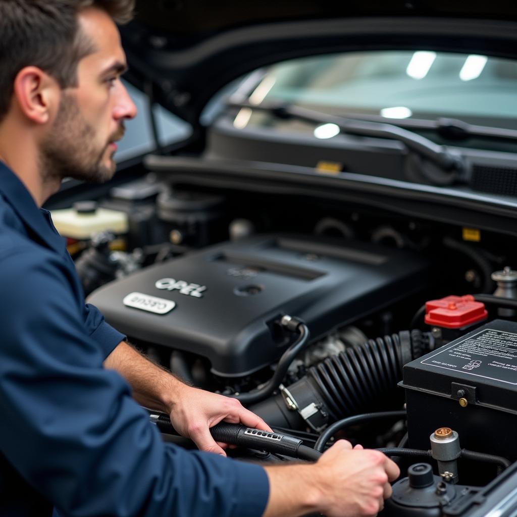 Motorcheck beim Opel Frontera