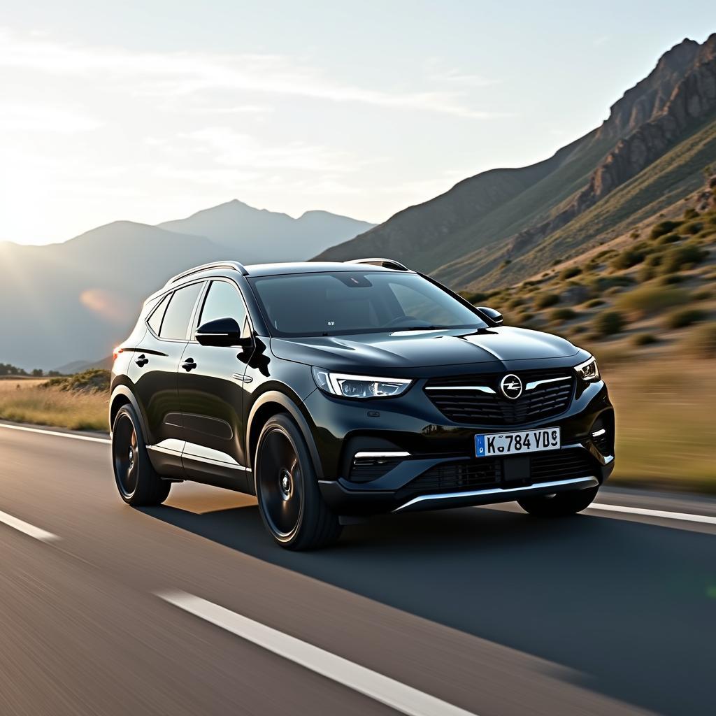 Opel Grandland X mit 19 Zoll Felgen auf der Strasse