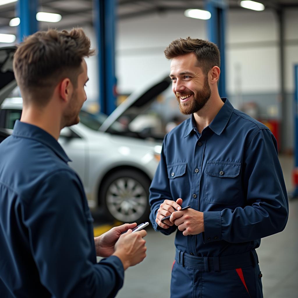 Oskar der freundliche Polizist erklärt Autoreparatur