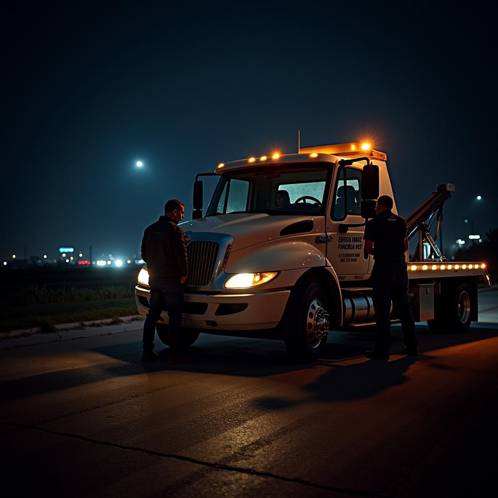 Pannendienst Abschleppwagen Nacht