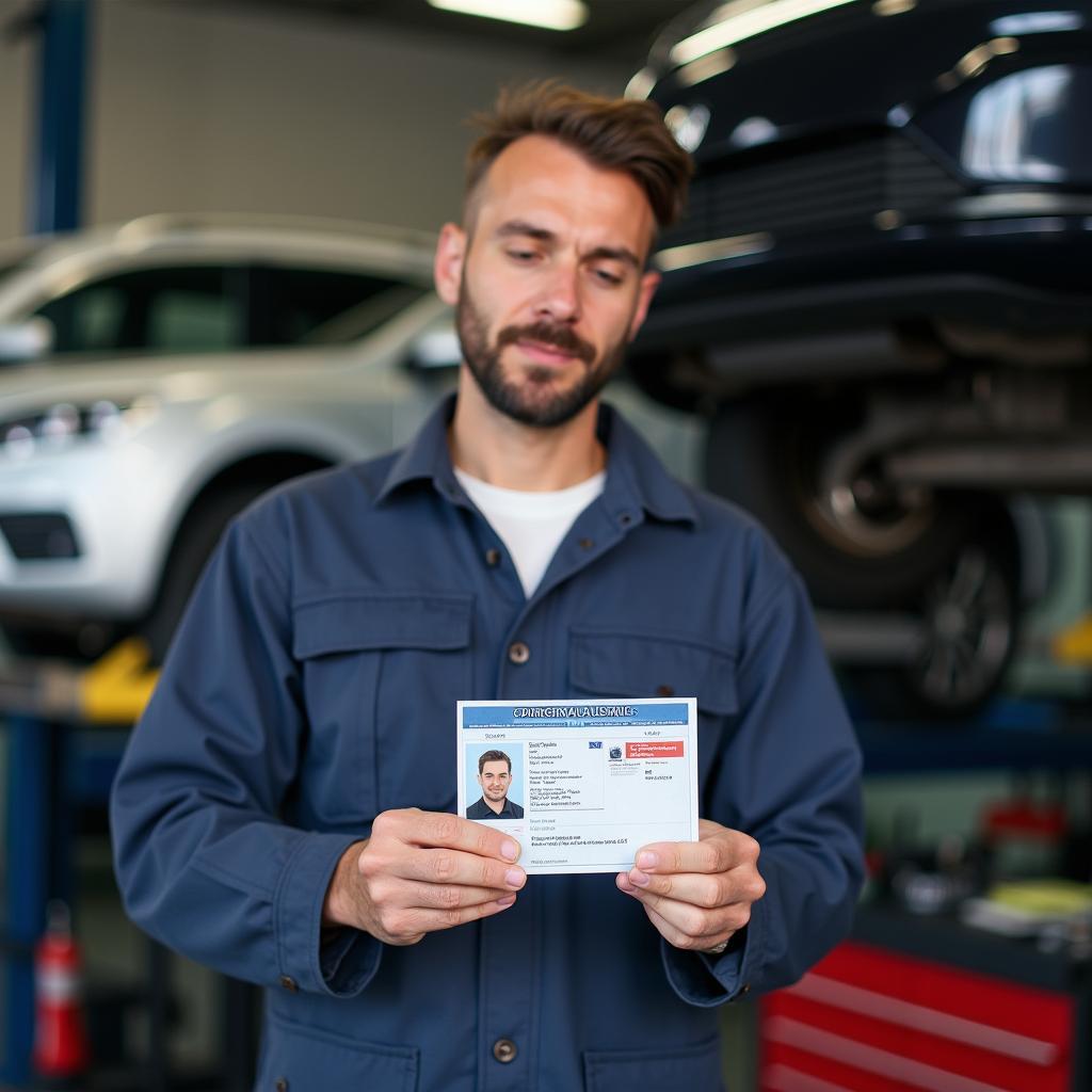 Personalausweis für Kfz-Mechaniker in Wolfsburg