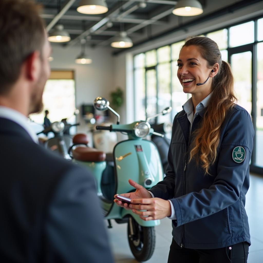 Kundenservice und Werkstatt für Piaggio Roller