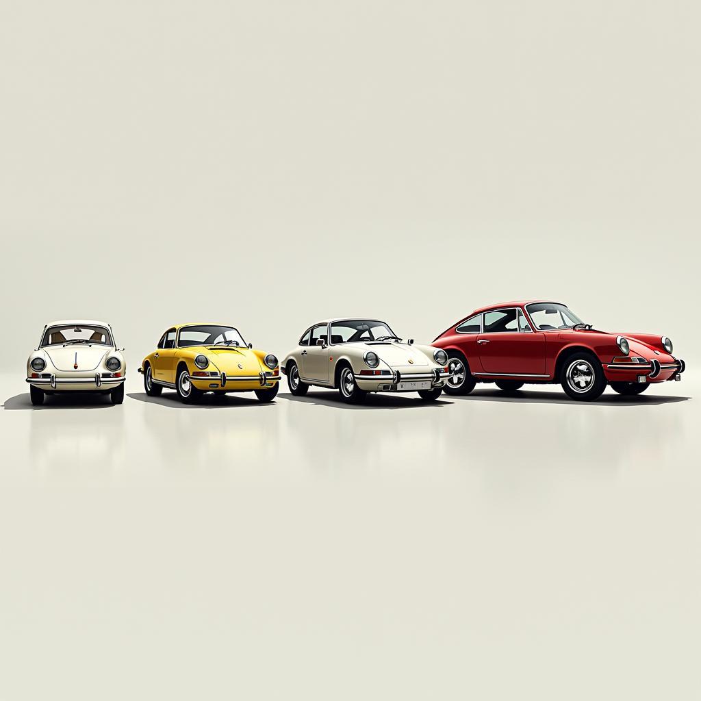 Porsche Generationen vom 356 bis zum 911