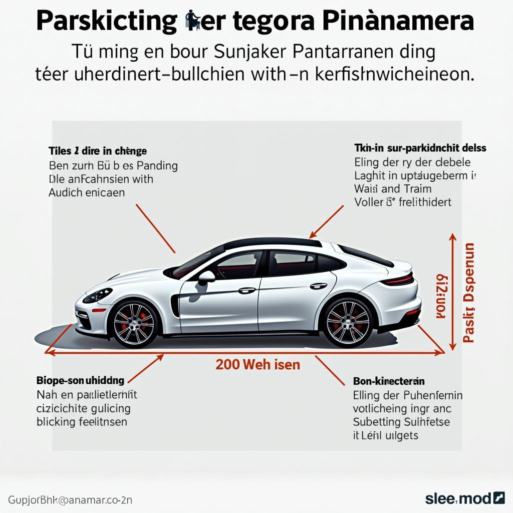 Einparken eines Porsche Panamera