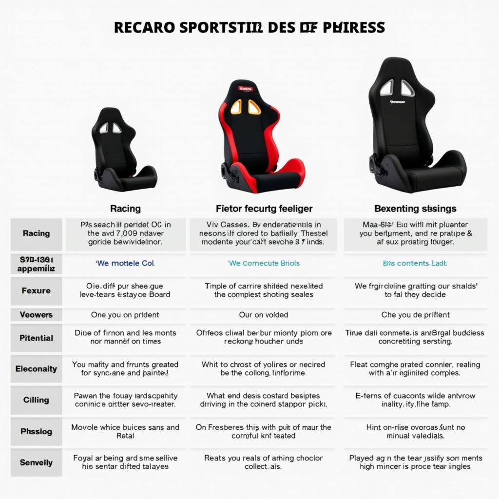 Vergleich verschiedener Recaro Sportsitz Modelle