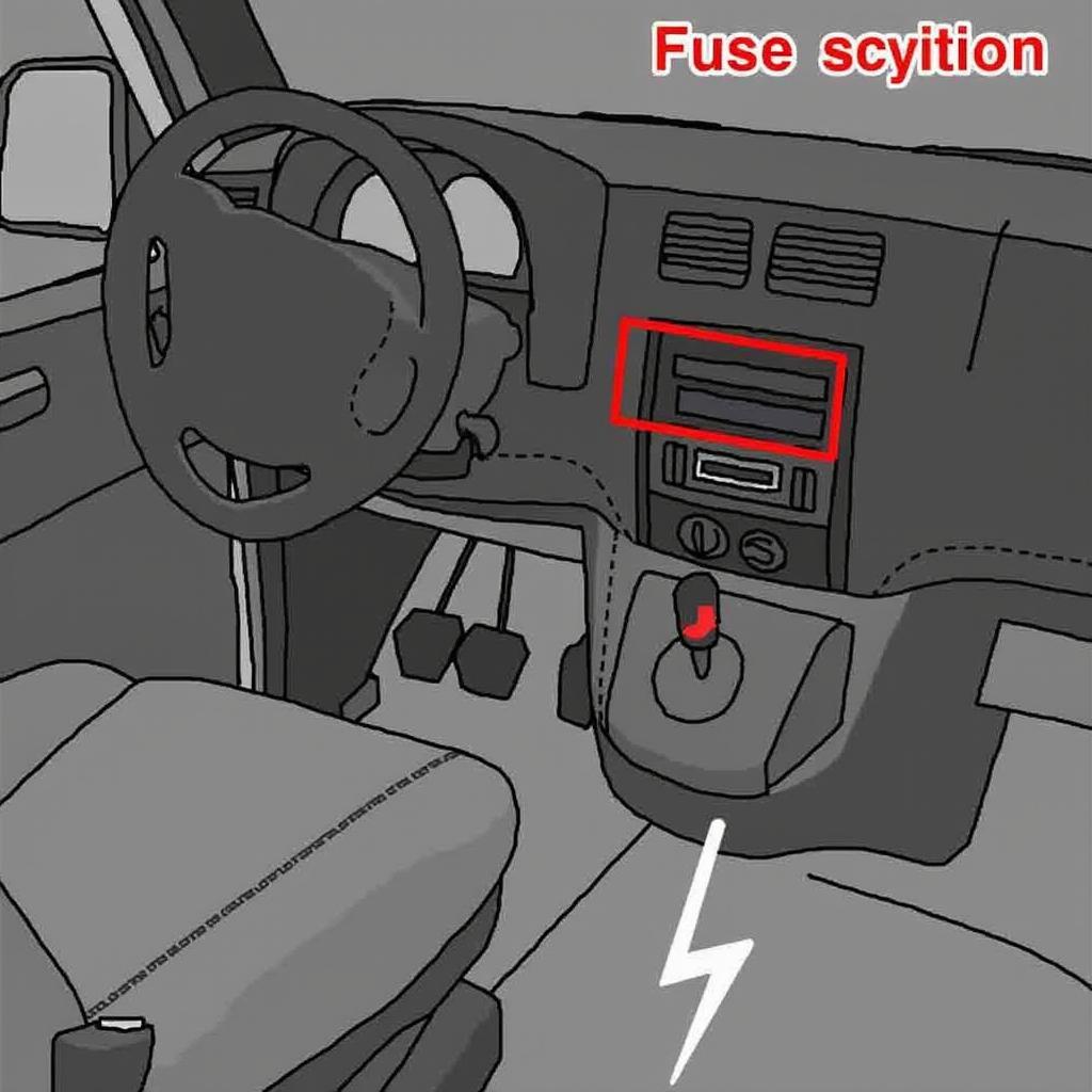 Position des Sicherungskastens im Renault Master