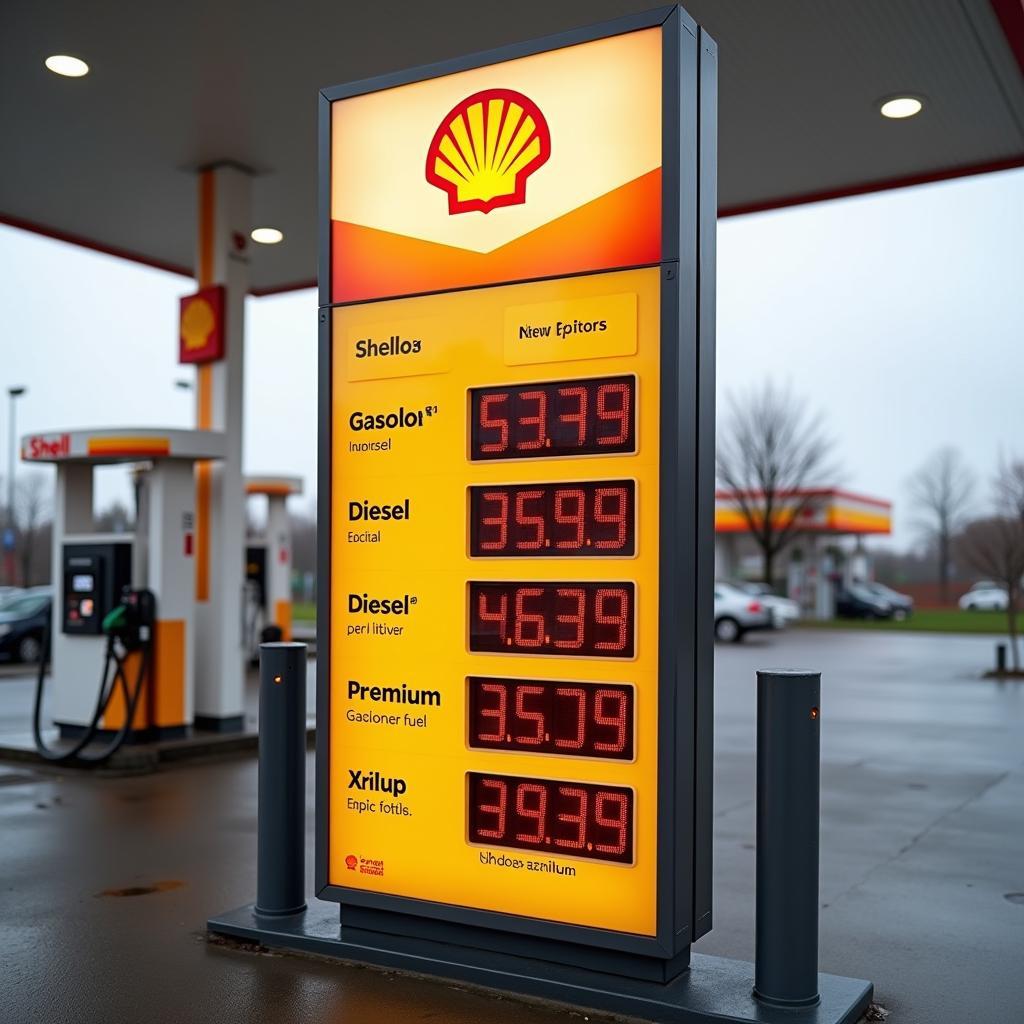 Shell Tankstellenpreise Anzeigen