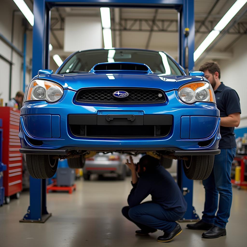 Subaru Impreza Bugeye in der Werkstatt