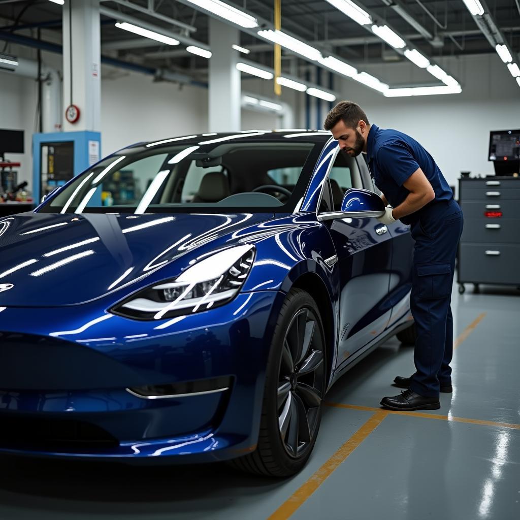 Tesla Y Service und Bestand