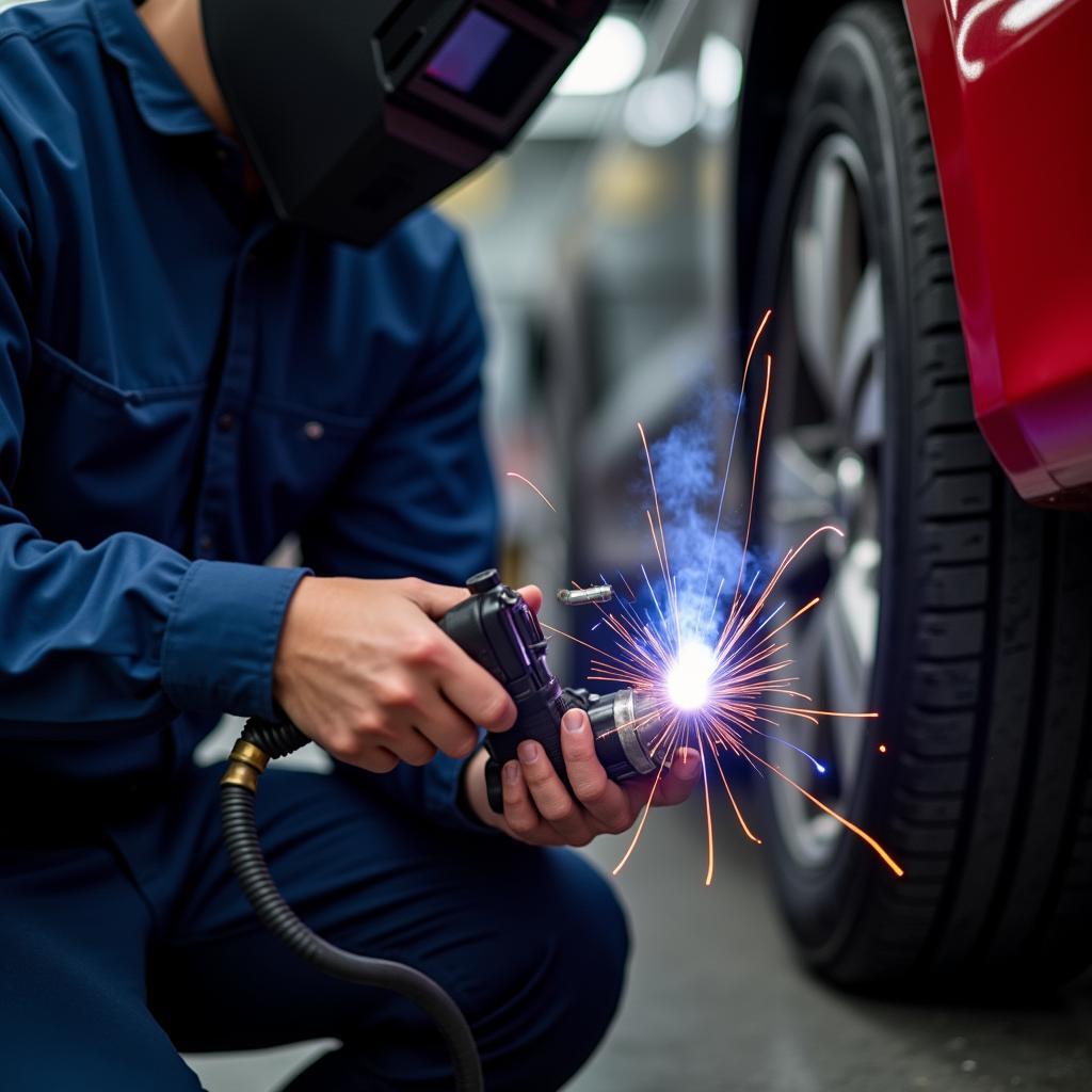 Toom Schweißgerät WIG für Auspuff Reparatur