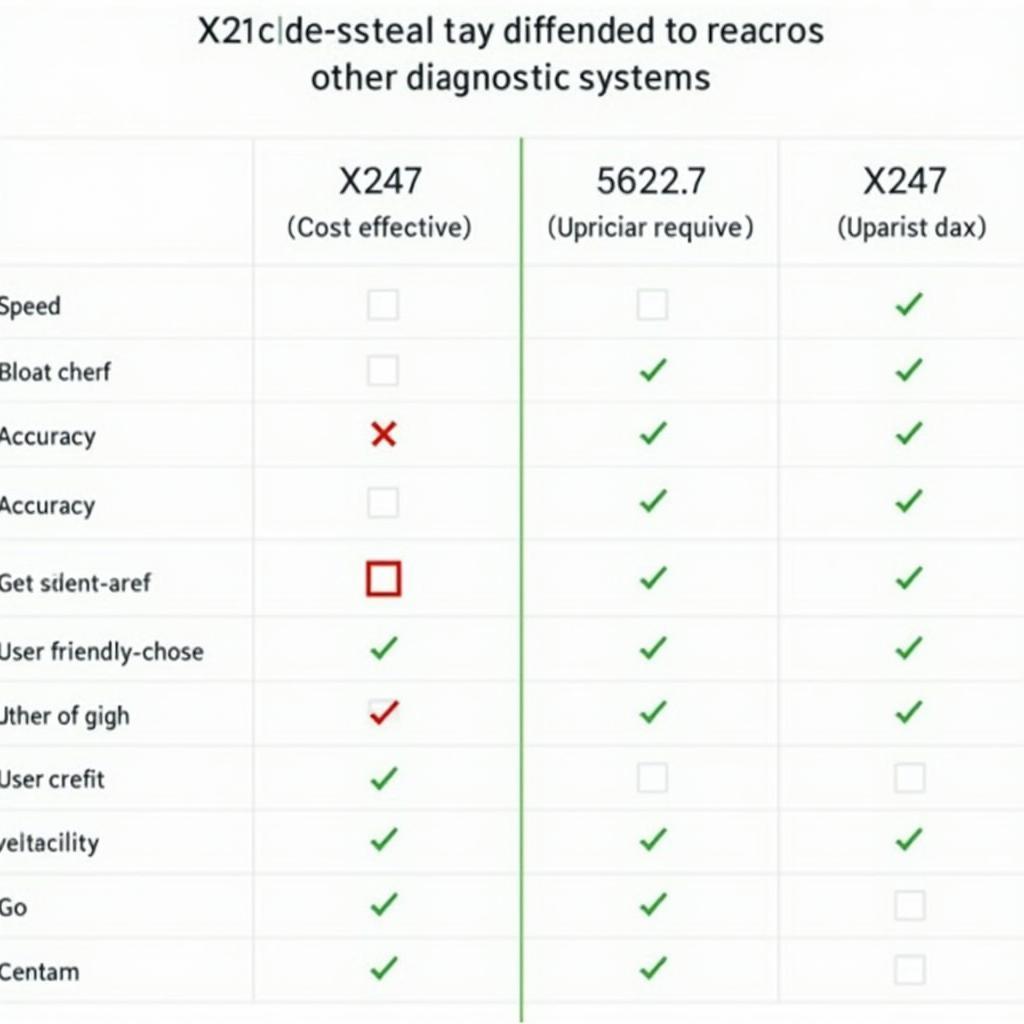 Vergleich von X247 mit anderen Diagnosesystemen