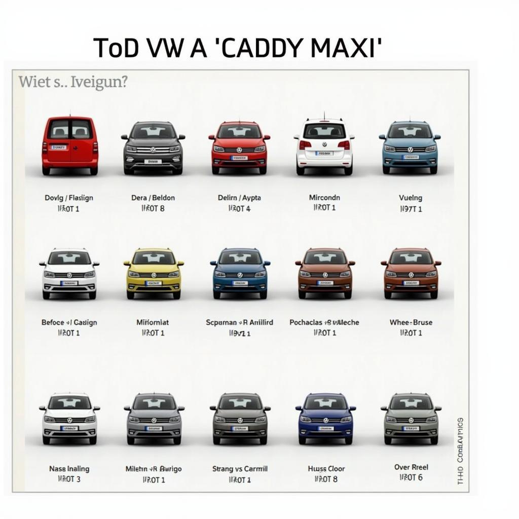 VW Caddy Maxi Konfigurator: Farbe und Design individualisieren.