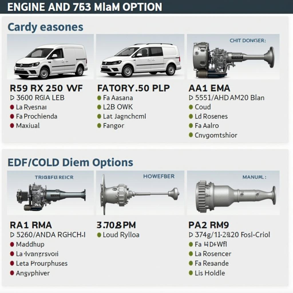 VW Caddy Maxi Konfigurator: Motor und Getriebe auswählen.