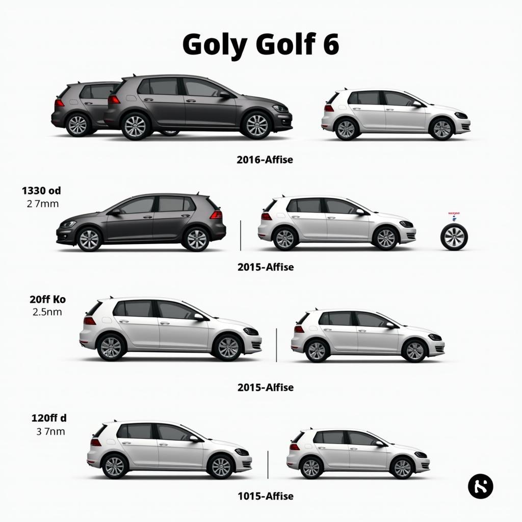 VW Golf 6 Längenvergleich mit anderen Modellen