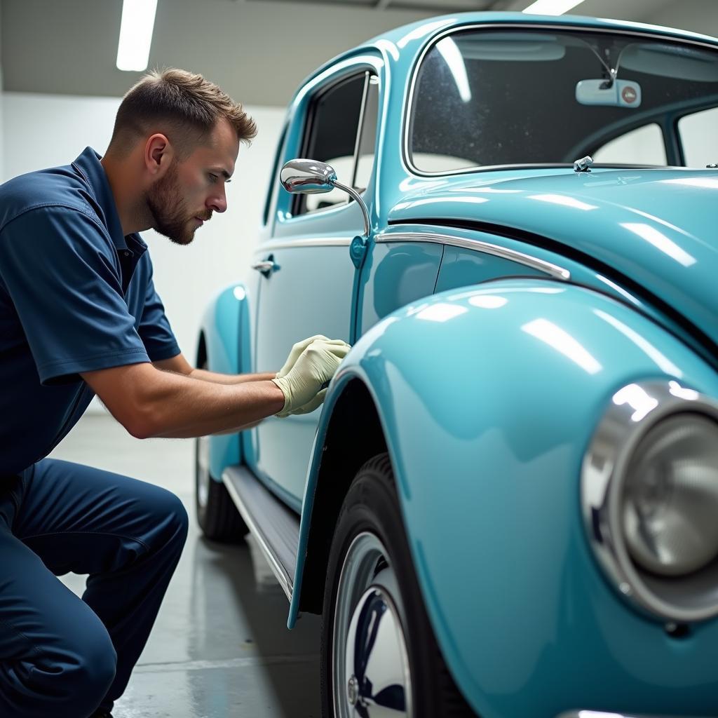 Professionelle Lackierung mit der richtigen VW Lacknummer