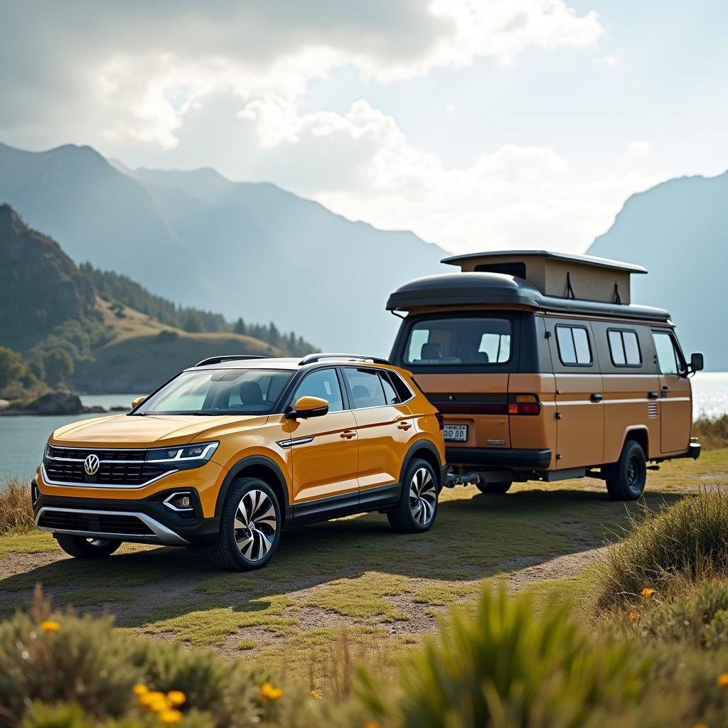 VW T-Cross mit Anhänger