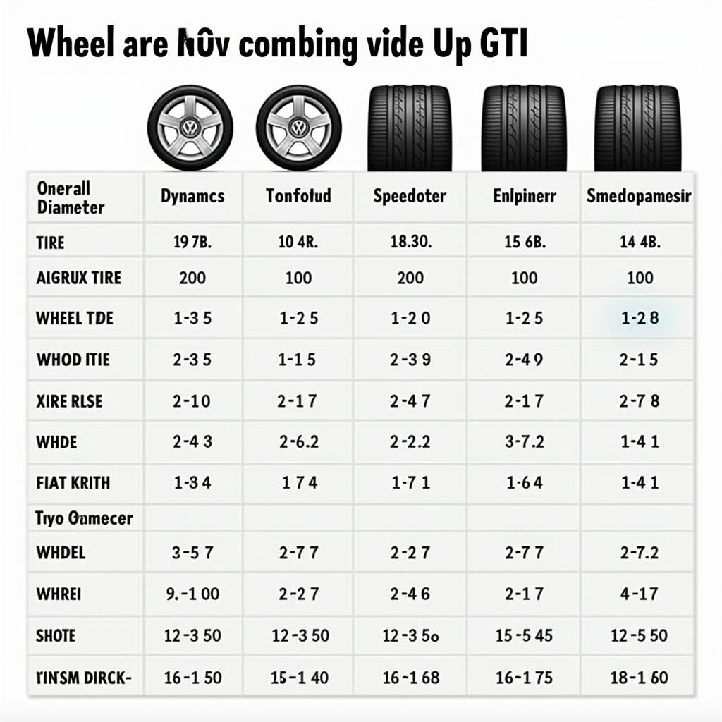 VW Up GTI Felgen und Reifenkombinationen