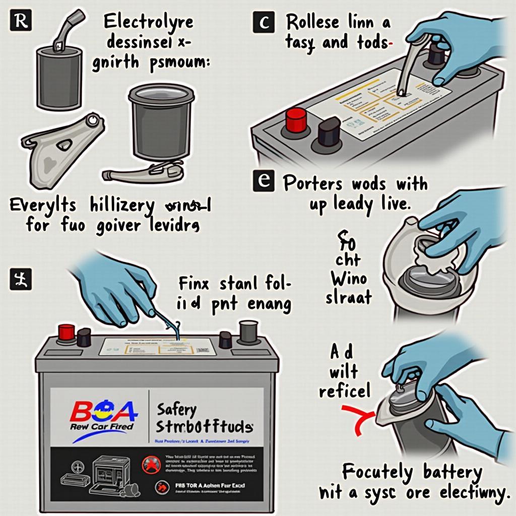 Wartung einer Wet Batterie