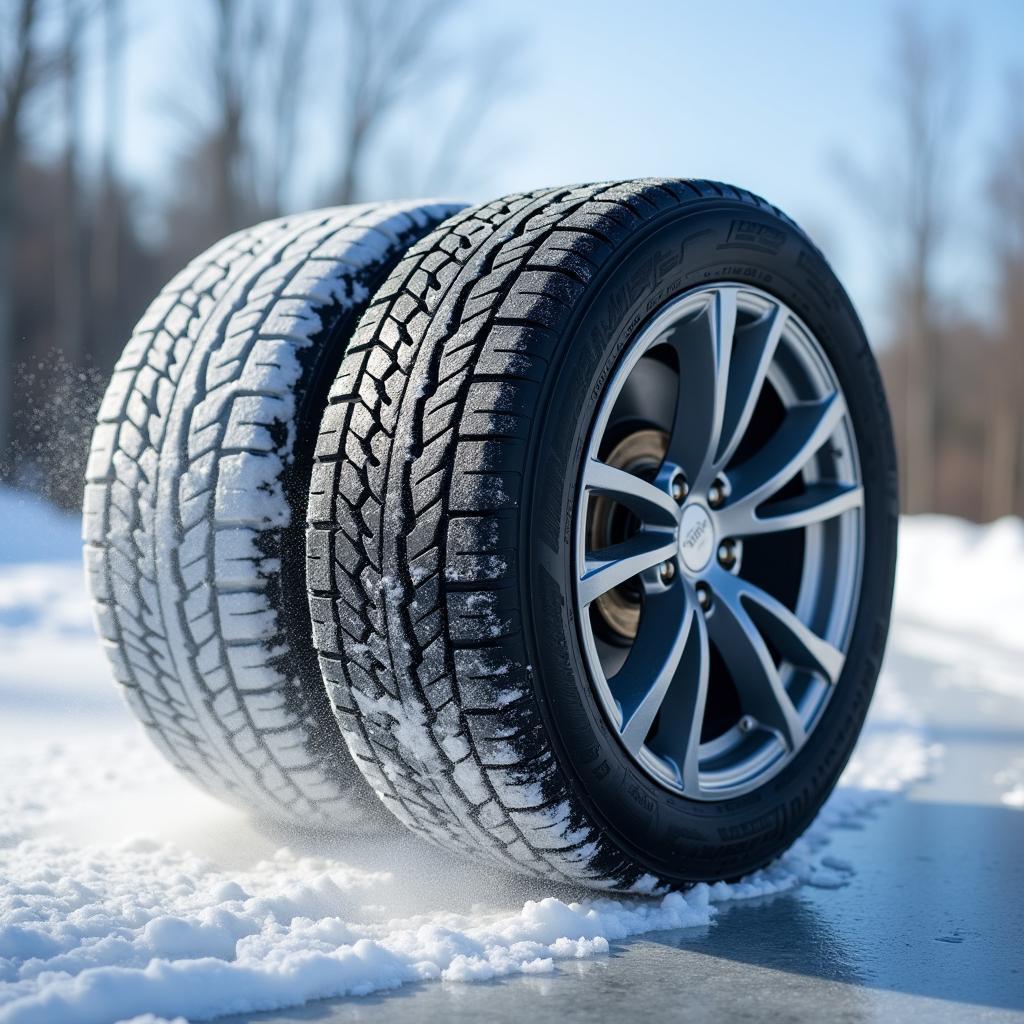 Winterreifen Vredestein Test auf Eis