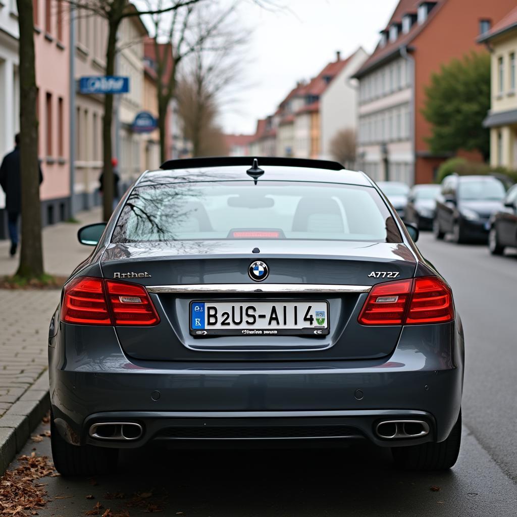 Wunschkennzeichen am Auto in Alfeld