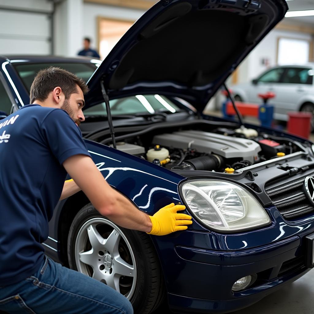 Mercedes-Benz SLK 2000 Reparatur und Diagnose